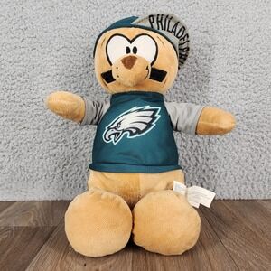 Good Stuff Philadelphia Eagles NFL Plush Teddy Bear 15 Inch Teal Jersey Hat